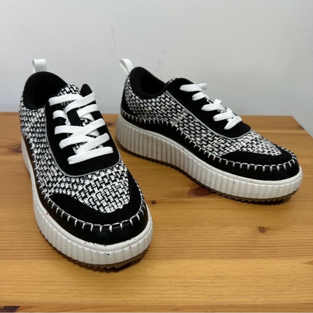Dream Pairs | Black White Platform Sneakers | Chunky Sole Lace Up | NWT | Size 7
